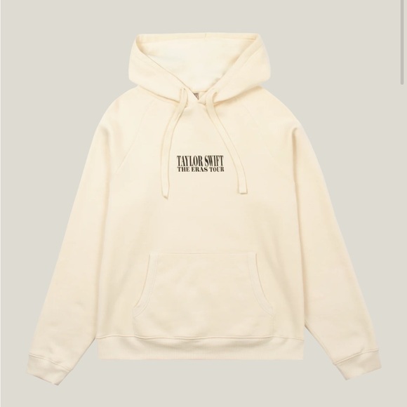 NWT OFFICIAL ERAS TOUR MERCH BEIGE HOODIE - Picture 2 of 8